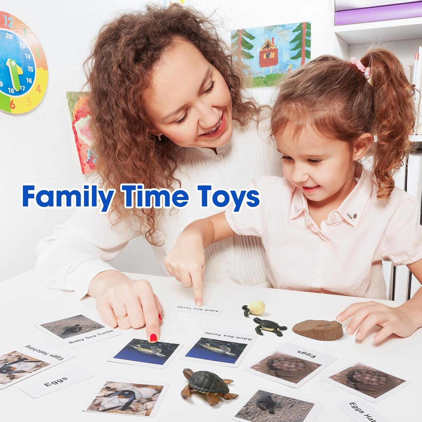 MEROCO Chicken Life Cycle Toys for Kids Insect Ant Bug Toys for Kid 3-5 Animal Flashcards with Figurines Preschool Science Toy for 3-5 Matching Game Science Animals Learning & Education