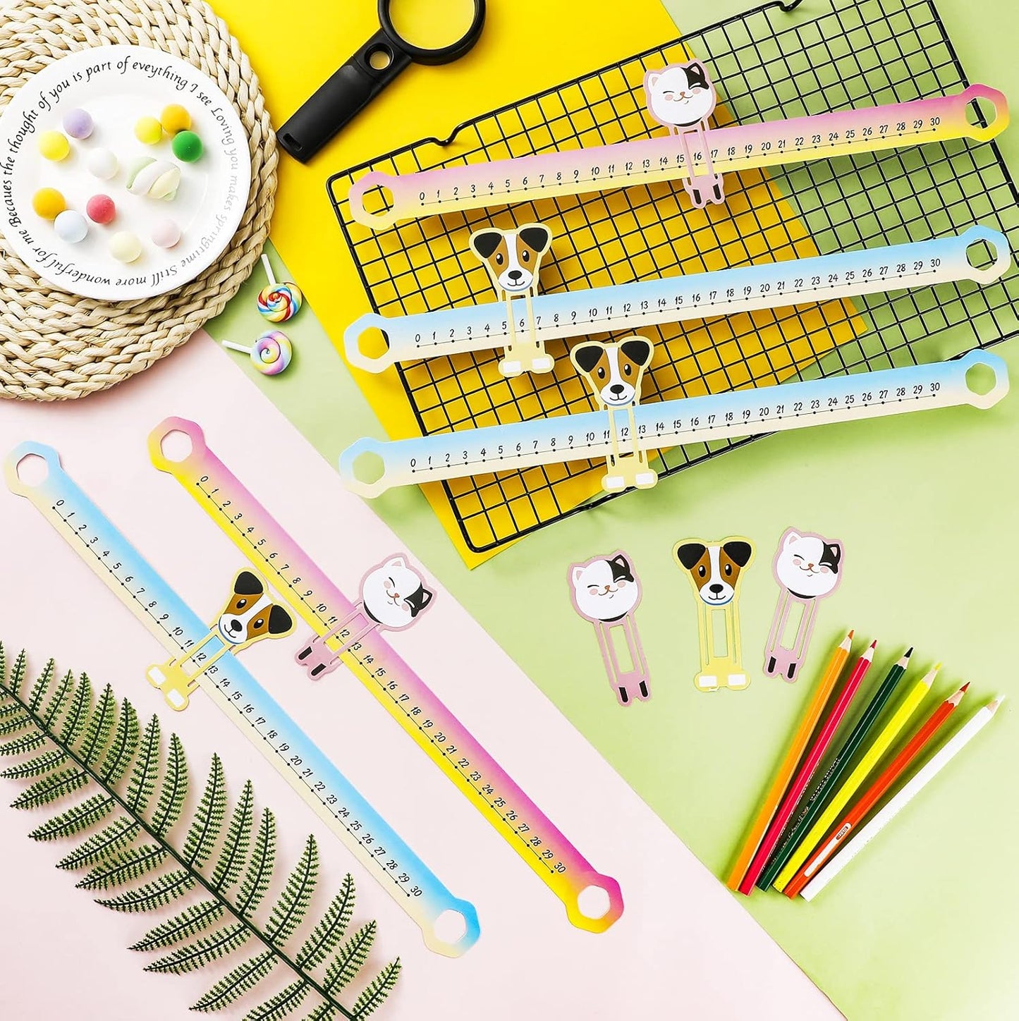 12 Pieces Number Lines for Students Positive Slide and Learn Integers Number Lines 21 x 3 Inch Numbers Line Focuses on Numbers 0 to 30 for Home Kindergarten School Classroom Wall