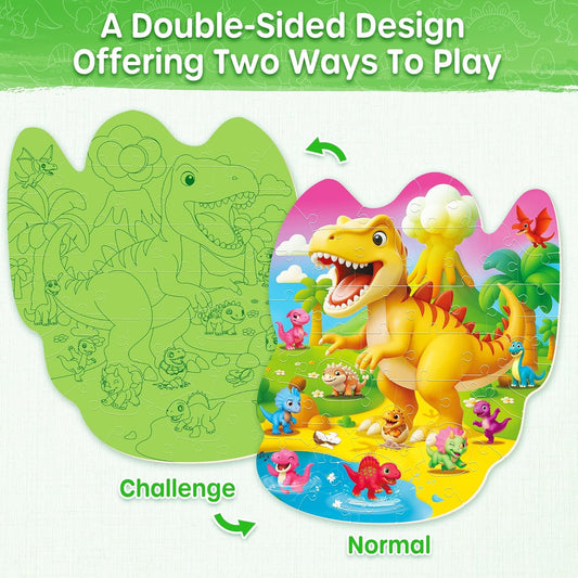 SYNARRY Unicorn Floor Puzzles for Kids Ages 4-6, Large 45 Piece Floor Puzzles for Kids Ages 4-8, Puzzles for Toddlers 3-5, Unicorn Toys Easter Basket Stuffers Gifts for 3 4 5 6 7 8 Year Old Girls
