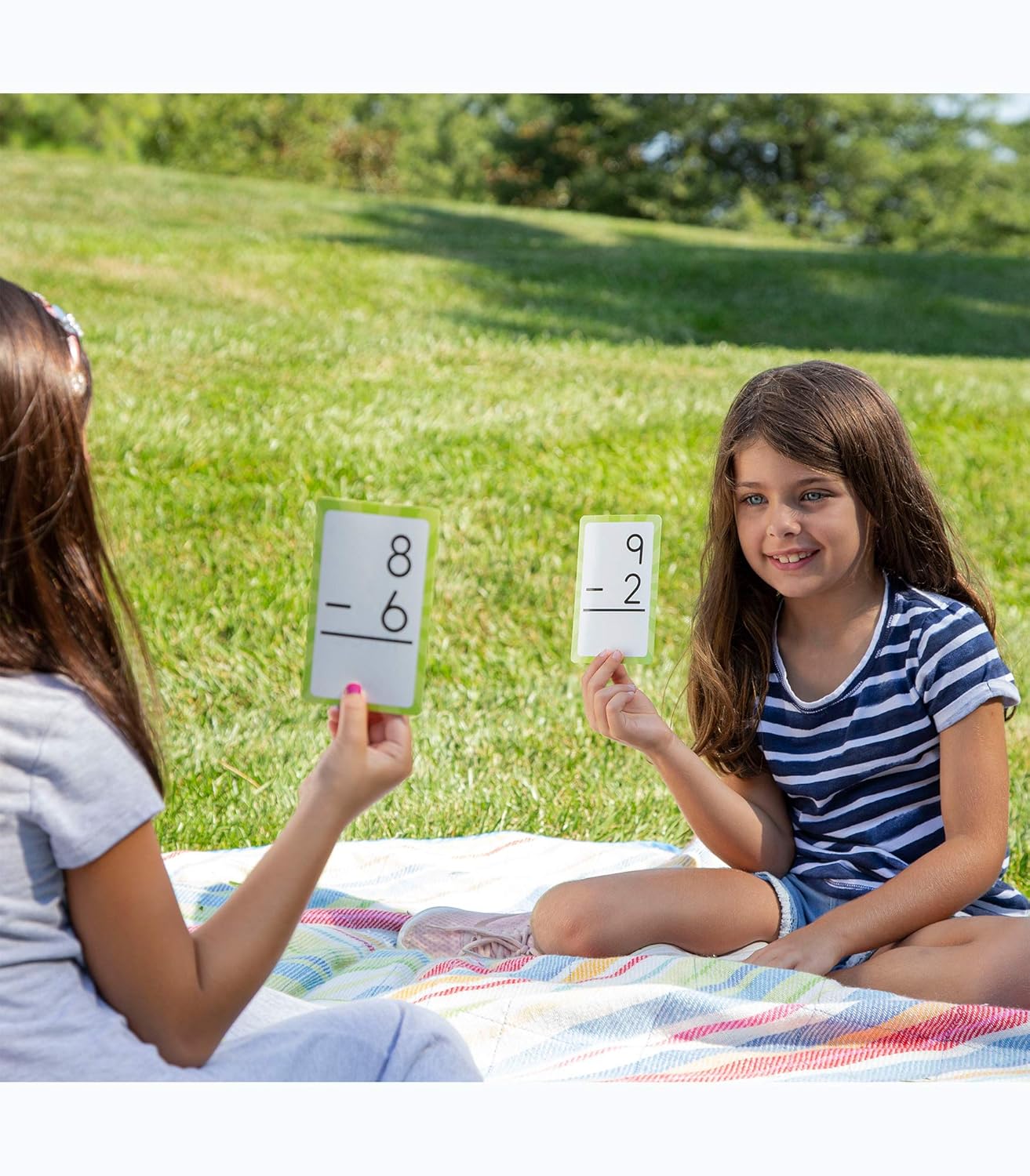 Carson Dellosa 54 Subtraction Flash Cards, All Facts for Subtracting Through 12, Mathematics Flashcards for Ages 6 and Up, Kindergarten, 1st Grade Learning Activities and Math Games for Kids 5-7