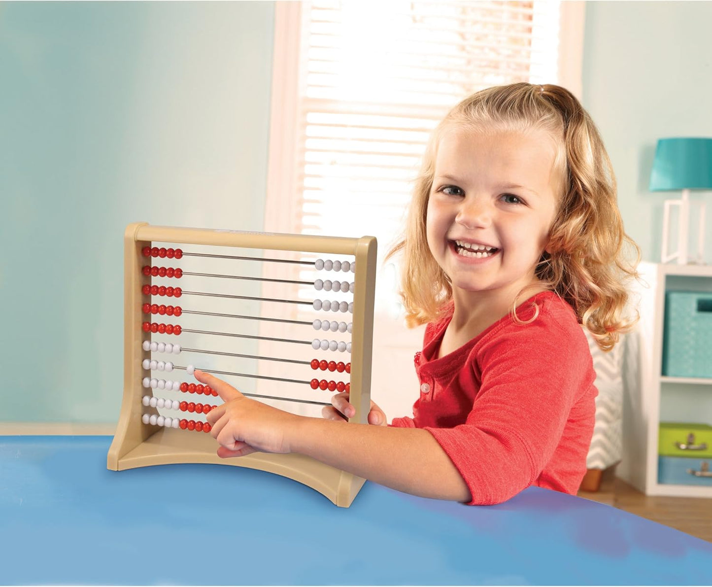 Learning Resources 10-Row Rekenrek Counting Frame, Abacus for Kids, Counting Toy for Kids, Math, Homeschool, Ages 5+
