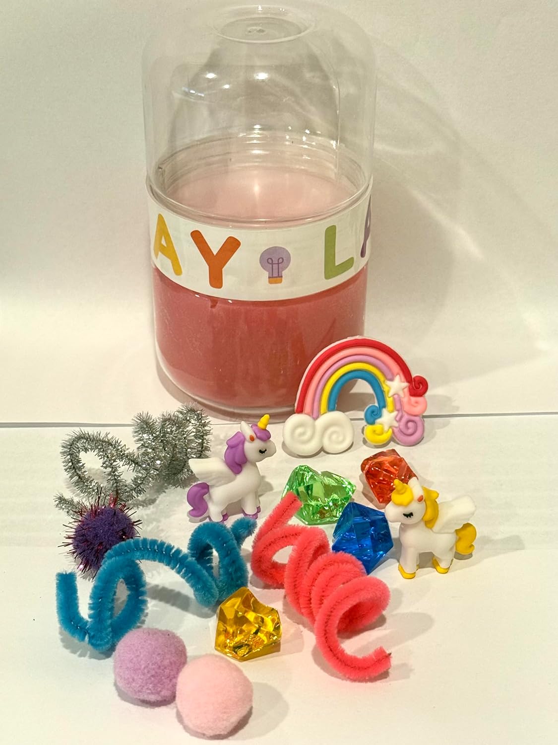 OT Play Lab: Grab'N'Go Sensory Play Dough Jar | Screen-Free Toddler Activity Kit | Fine Motor | All-Natural (Easter Breeze)
