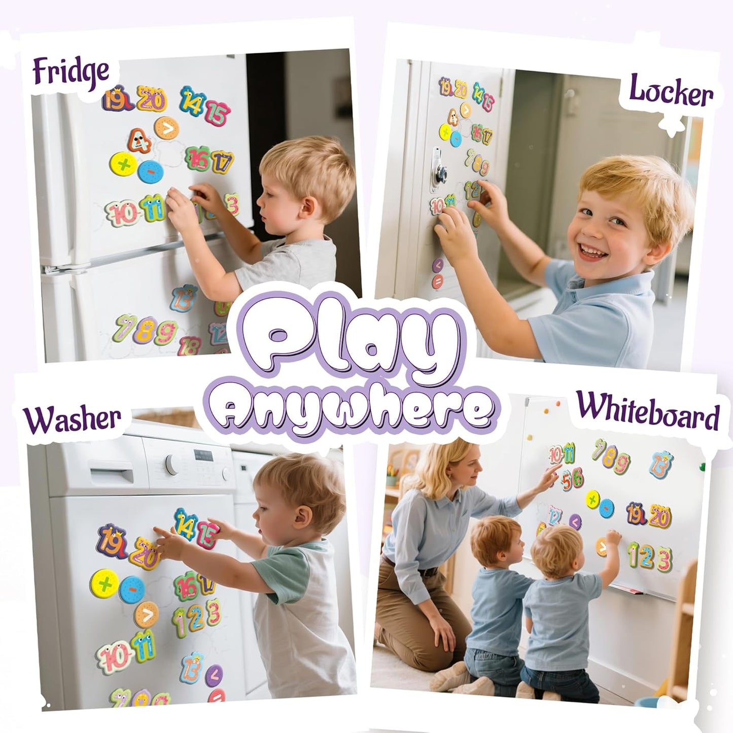 26 Pieces Large Magnetic Letters for Fridge, Capital A-Z Alphabet Magnets for Toddlers 1-3, Large Magnetic Letters for Fridge & Whiteboard, Alphabet Magnets for Toddlers 1-3