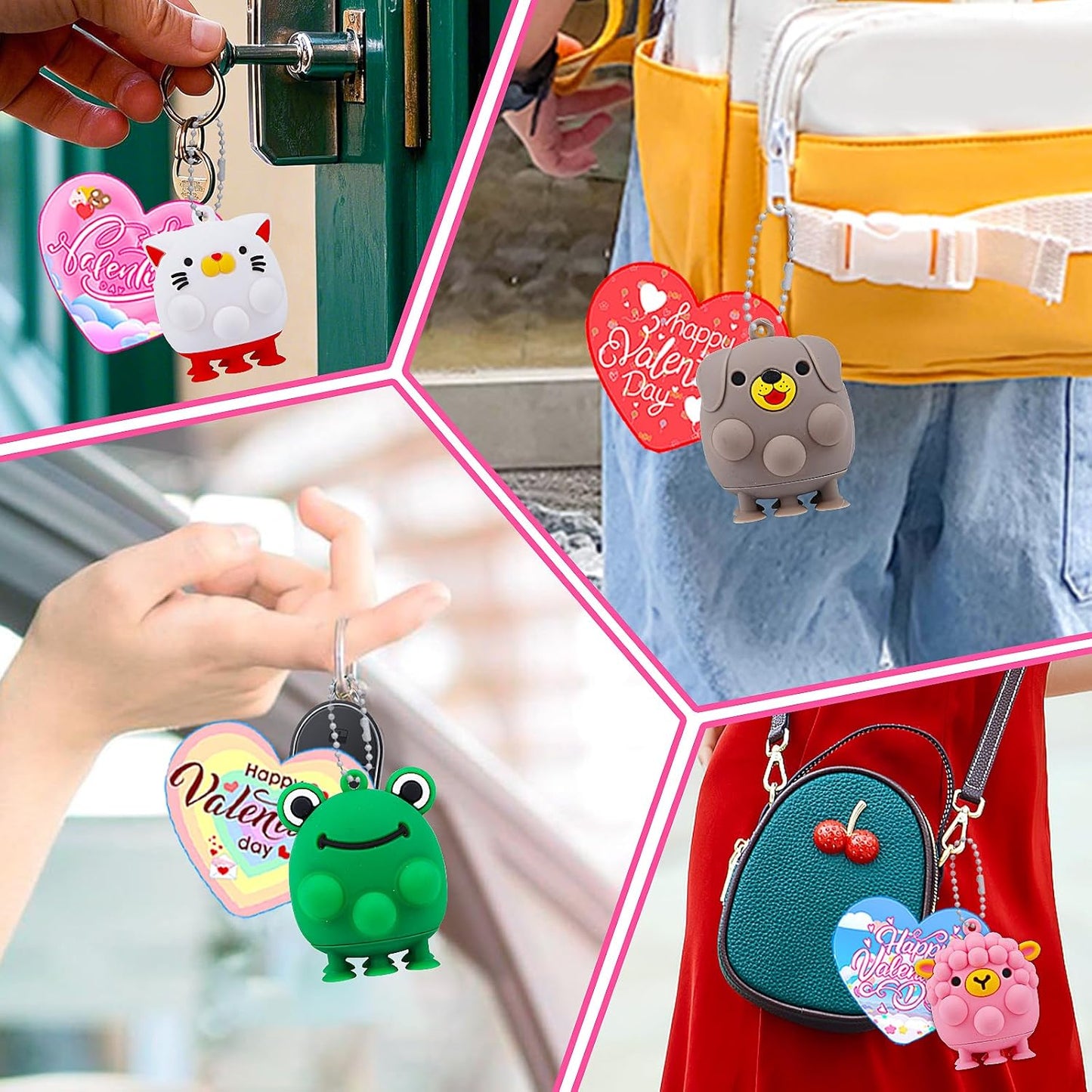 ChildFun 24 PCS Party Favors for Kids,3D Animal Pop Toys,Goodie Bags Stuffers for Kids,Pinata Stuffers Carnival Prizes,Fidget Toys Bulk,Prize for Classroom,Suction Toys for Toddlers