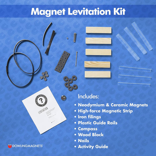 Dowling Magnets Science Discovery Kit: Magnet Levitation, Magnetic Levitation Train Kit (Science Experiments). Item 731100