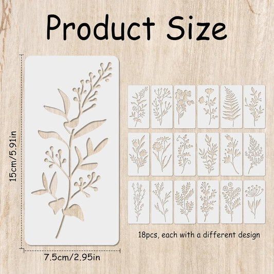 6 Pack Large Welcome Stencils for Painting on Wood, Reusable Vertical Letter Stencils for Porch Signs, DIY Home Decor Templates for Front Door Mat, Chalkboard, Floor & Wall Art