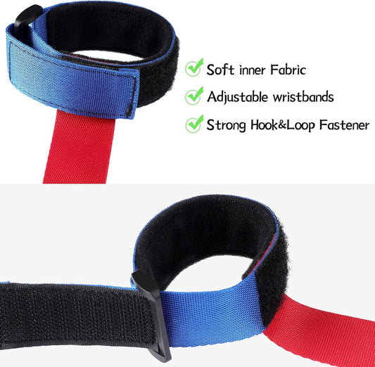 Kajaia Children Safety Walking Rope with 14 Handles - Colorful Adjustable Outdoor Safety Rope for Preschool, Nursery, Daycare, Kindergarten, School Kids & Teachers