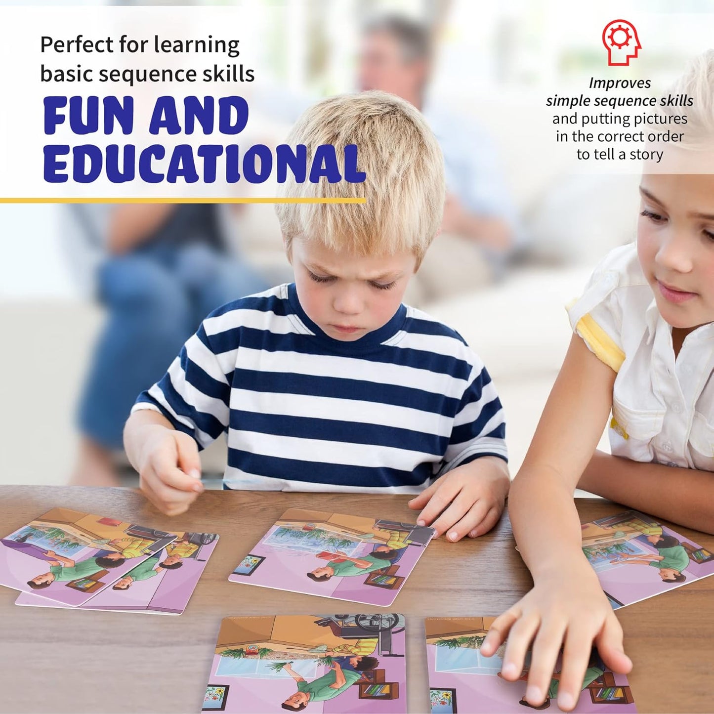Sequencing Cards Bundle, Storytelling Cards, Higher and Lower Level Boxes, Speech Therapy Games, Learning Toys, Spark Cards 2 and Spark Cards JR Bundle
