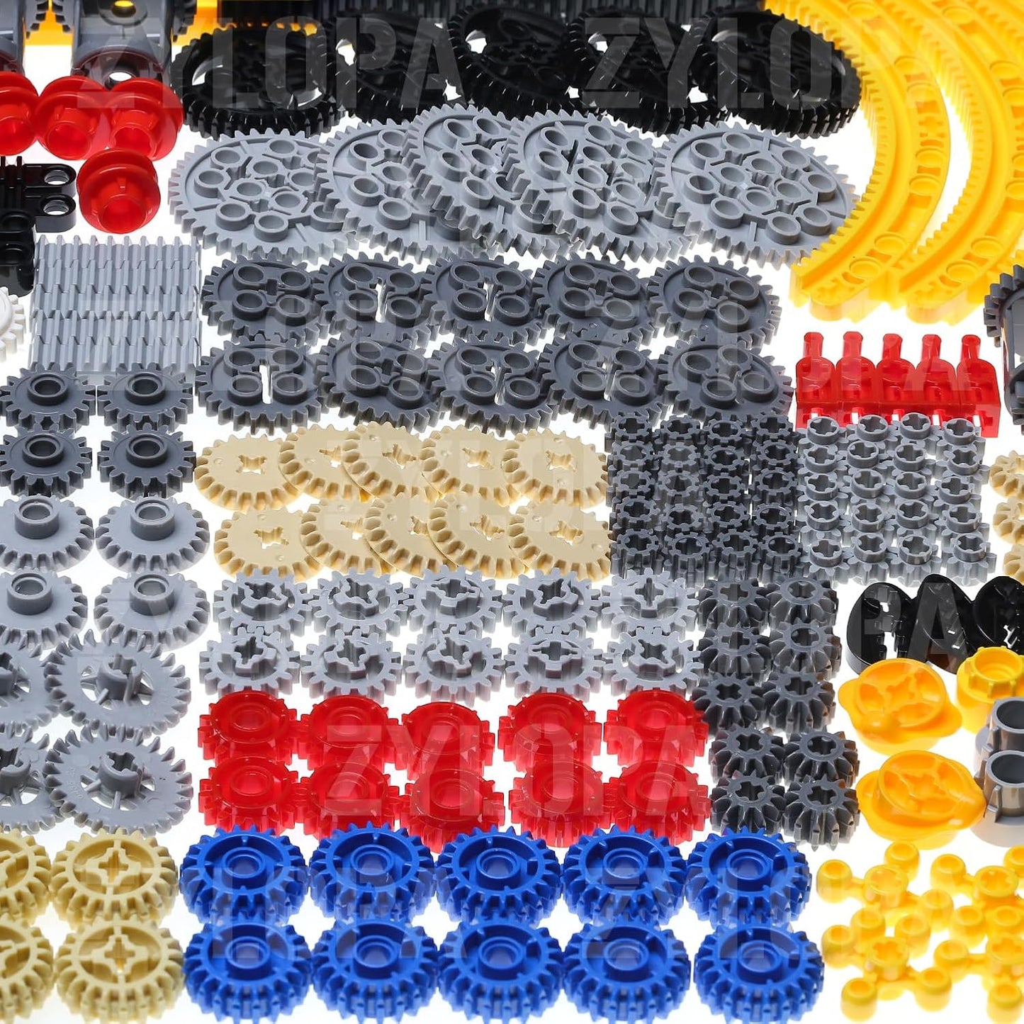 233pcs Technic-Parts-Gear Set Compatible with Technic-Liftarm-Pins-Axles-Connectors Moc Building Blocks Set