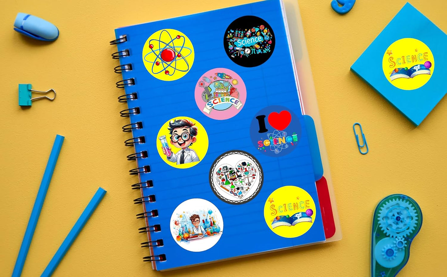500PCS I Love Science Stickers Motivate Chemistry Party Favors Supplies Decorations Carnival Events Prize Label Sticker