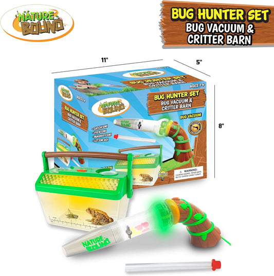 Nature Bound Bug Catcher Vacuum with Light Up Critter Habitat Case, Eco-Friendly Outdoor Toys for Kids, Includes Vacuum and Cage, Bug Vacuum for Kids Toy, Bug Catcher Vacuum