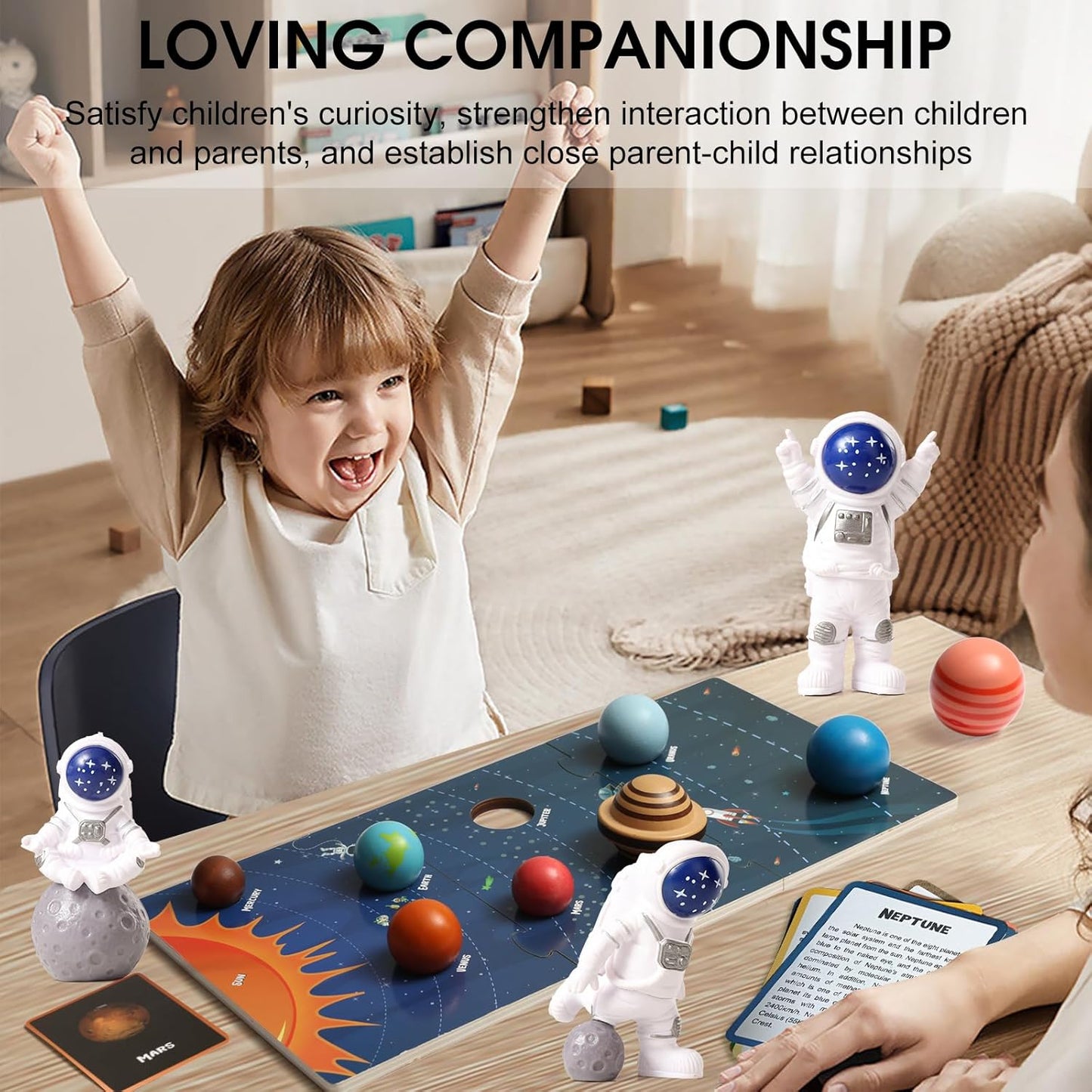 Wooden Solar System Model Board,Kids Solar System,Montessori Planet Toys,Educational Planets Balls,Preschool Learning Puzzle,Space Learning Toys