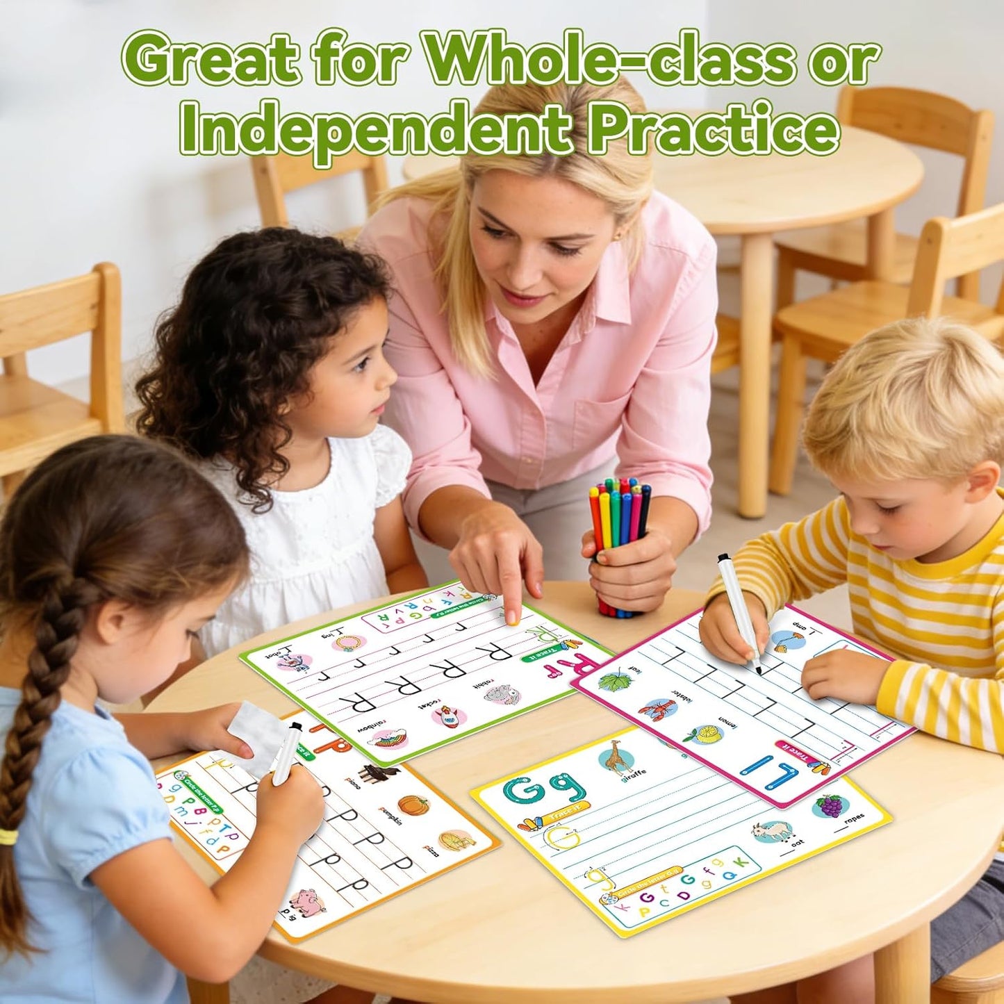 Alphabet Number Shapes Flash Cards,Handwriting Practice Writing Tracing Phonics Preschool Kindergarten Toddler Learning Activities Homeschool Classroom Autism Educational Toys ABC Letter