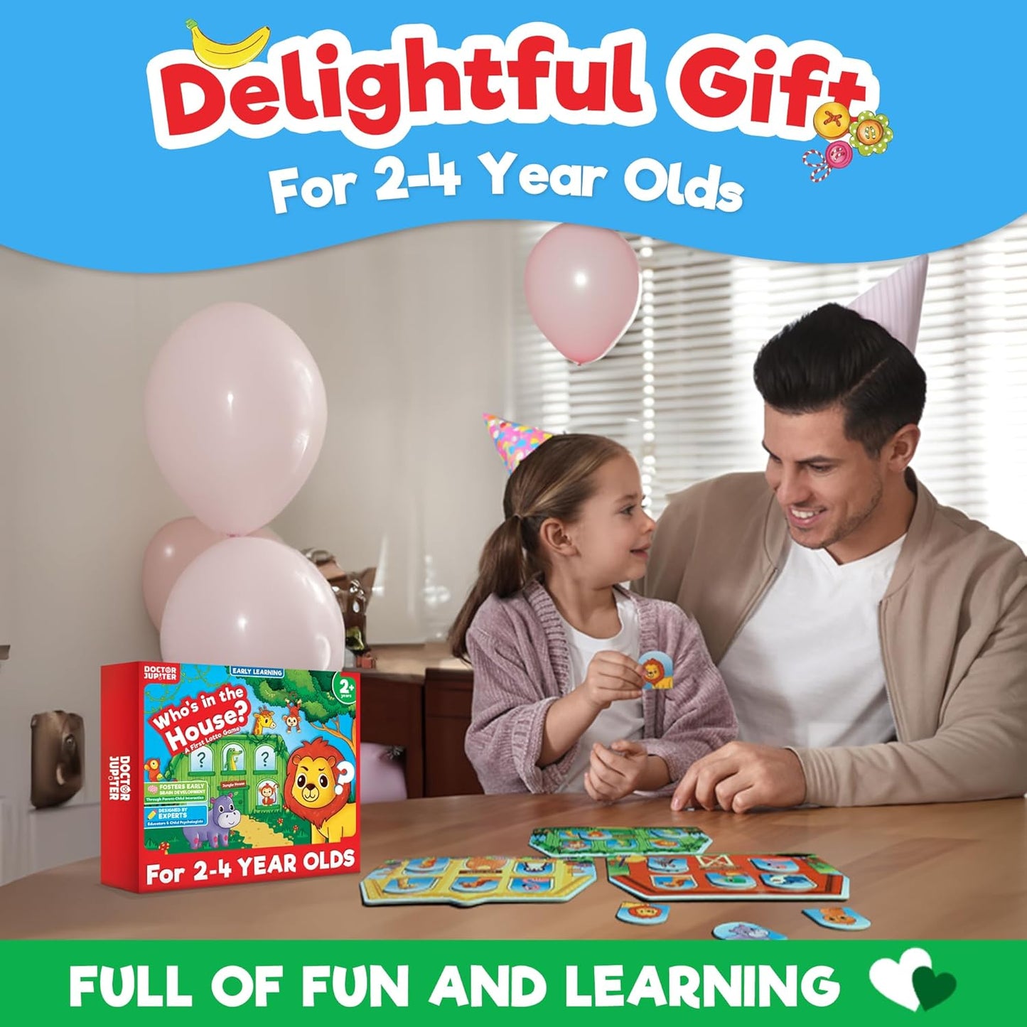 Doctor Jupiter My First Montessori Busy Book for Toddlers 1+ Year Olds | Preschool Learning Activities - Educational Travel Toys | Birthday Gift for Girls Ages 1,2,3