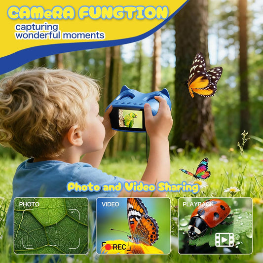 1000X Digital Handheld Microscope for Kids 2.0" IPS Screen Portable Rechargeable 1080P HD Video Photo Microscope Telescope Cute Owl STEM Toy for Boys Girls Age 3-6 6-12