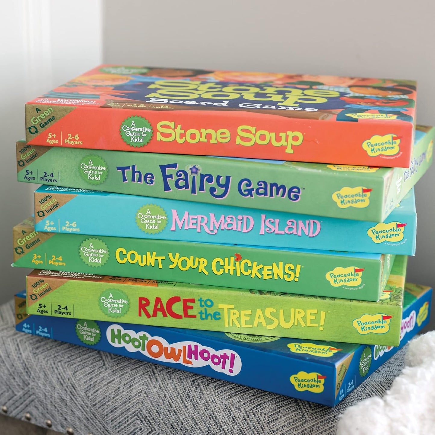 Peaceable Kingdom Stone Soup Cooperative Memory Board Game for Kids