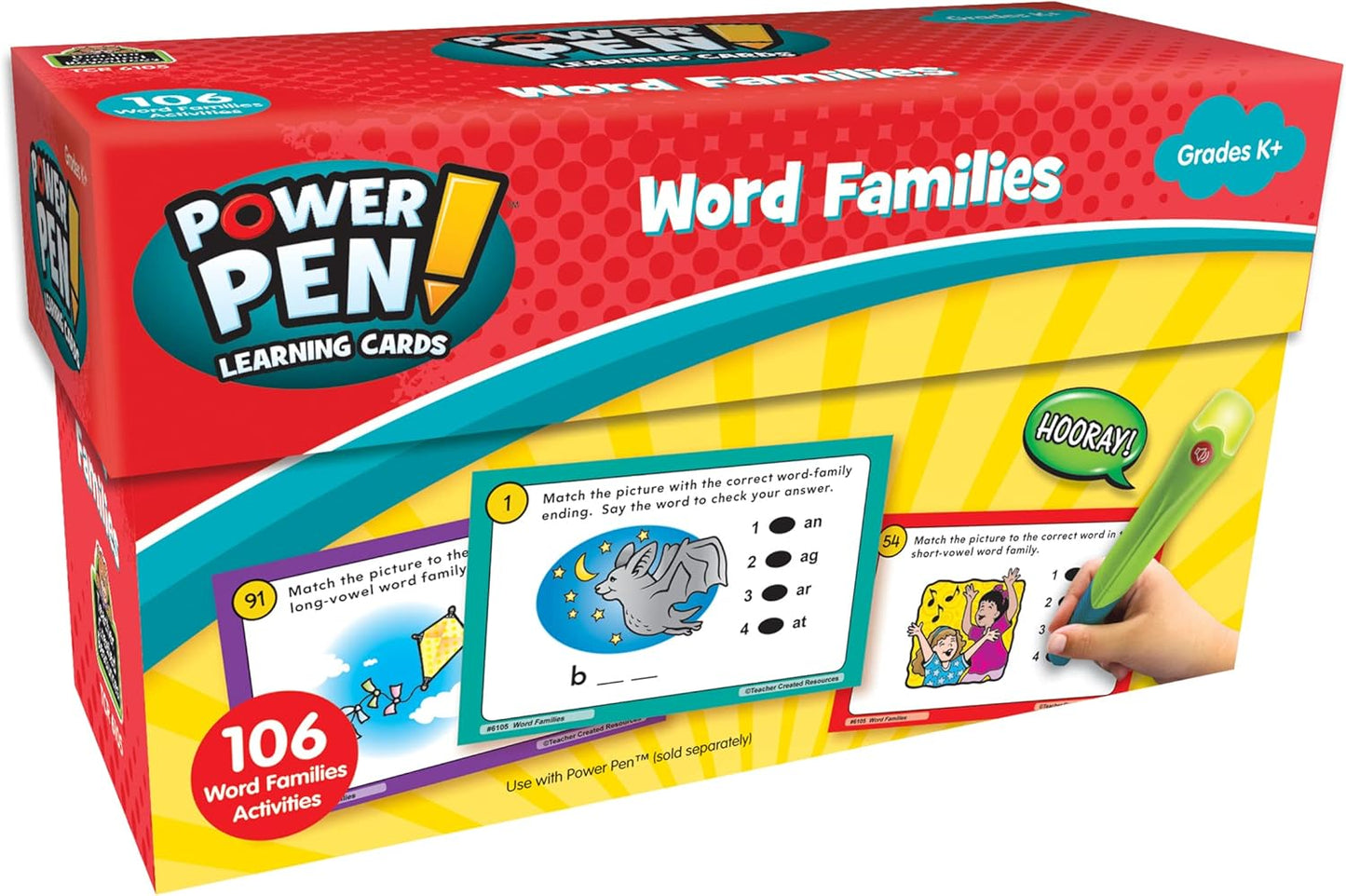 Teacher Created Resources Power Pen Learning Cards: Blends & Digraphs
