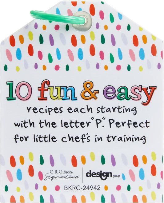 C.R. Gibson Kids Games - Little Chef Kitchen Activity Set for Toddlers and Preschoolers, 10-Count, Easy Peasy Recipe Card Ring