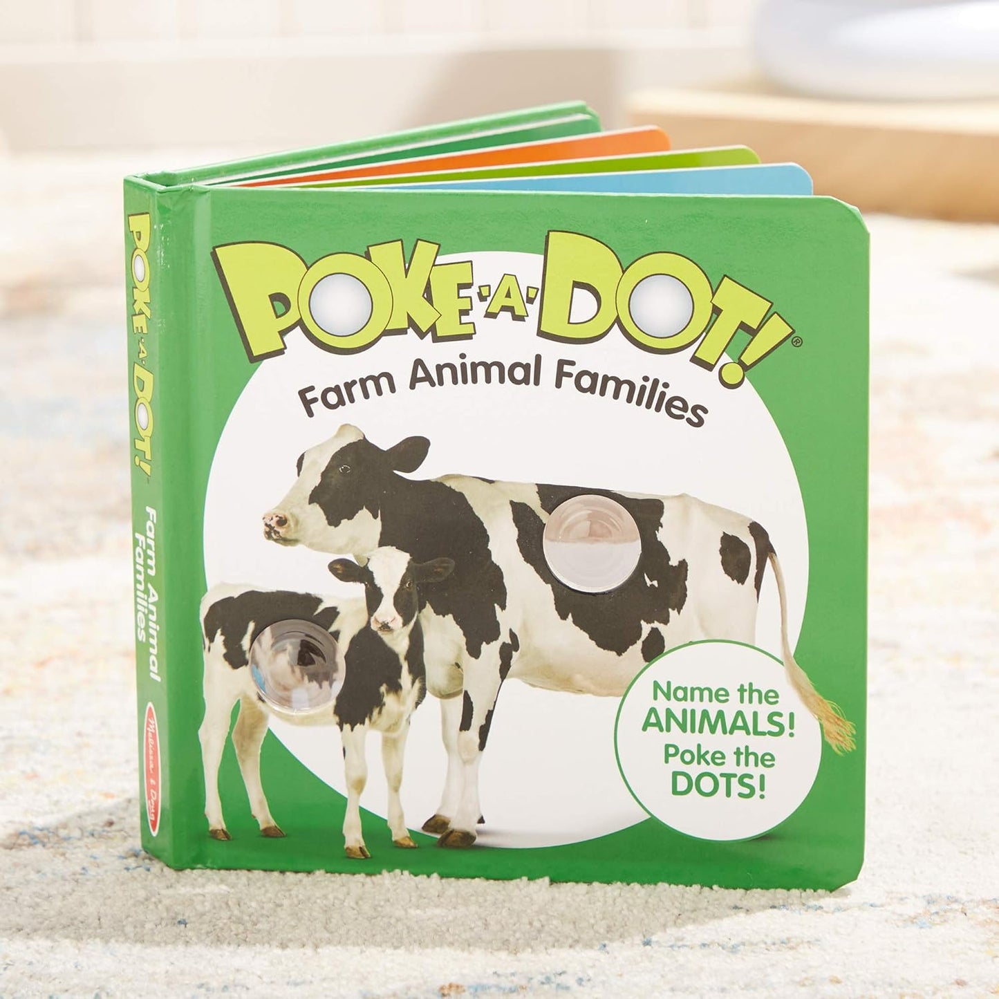 Melissa & Doug 41353 Poke-a-Dot Farm Animal Families | Activity Books | 3+ | Gift for Boy or Girl
