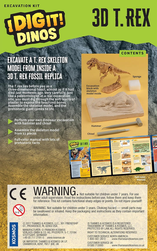 Thames & Kosmos I Dig It! Rocks - Real Minerals Excavation Kit | Science Kit | Dig Up Real Mineral Specimens | Learn About Mineralogy & Geology | 2018 Oppenheim Toy Portfolio Platinum Award Winner