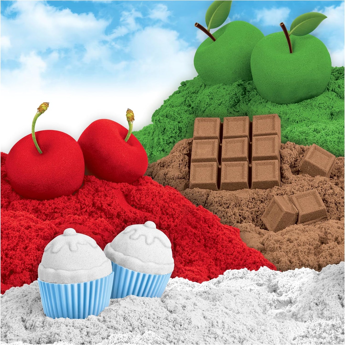 Kinetic Sand Scents, 8oz Vanilla Cupcake White Scented, for Kids Aged 3 and Up