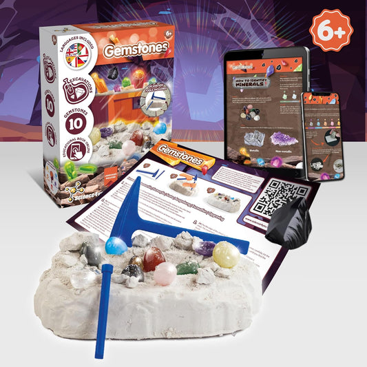 Science4you Fossil Digging Kit for Kids – Archeology, Excavation and Paleotology Kits for Kids, Fossil Dig, Stem Toy and Gift for Boys and Girls Age 6 7 8-12+