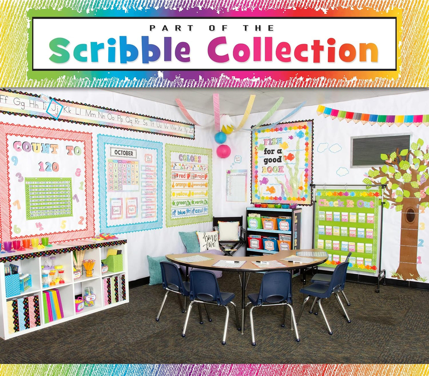 Teacher Created Resources Scribble Bold Block 3" Magnetic Letters, 77292