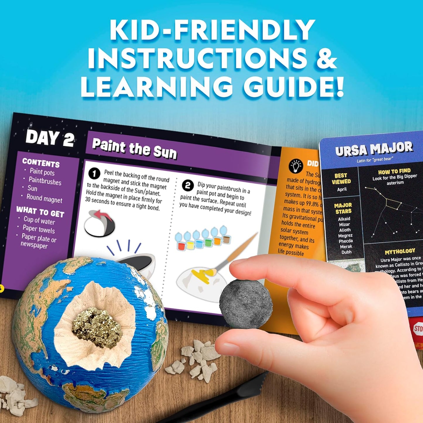 NATIONAL GEOGRAPHIC 2026 Science Kit & Rock Collection Advent Calendar – Jumbo Advent Calendar with 24 Days of Science Experiments, Gemstones & More for Kids, STEM Projects for Kids Ages 8-12