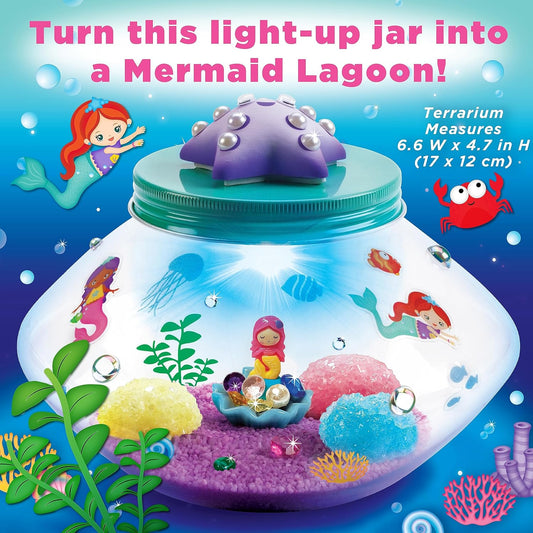 Creativity for Kids Crystal Space Terrarium Kit - Crystal Growing Kit for Kids - DIY STEM Science Kit for Boys and Girls (Ages 6+)