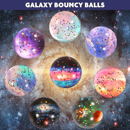 Pllieay 16PCS Solar System for Kids, Solar System Planets Toys - Eight Planets Bouncy Balls+Planetary Flashcards for Kids Party Favors, Educational Space Toys