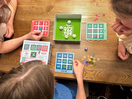 Semper Smart Games PlaySmart Dice Math-Tac-Toe Math Game: Get Sharp on Mental Math with a Fun New Twist on a Timeless Classic! Multiple Skill-leveled Math Bingo Made Fun for 8 and up
