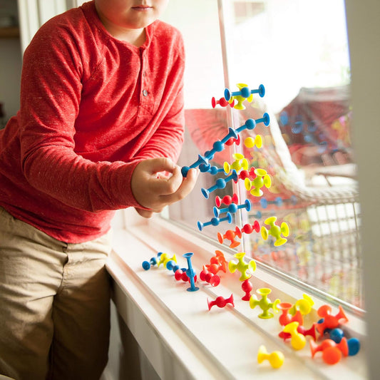 Fat Brain Toys Mini Squigz 30 Piece Set - Suction Construction for Ages 5 to Adult