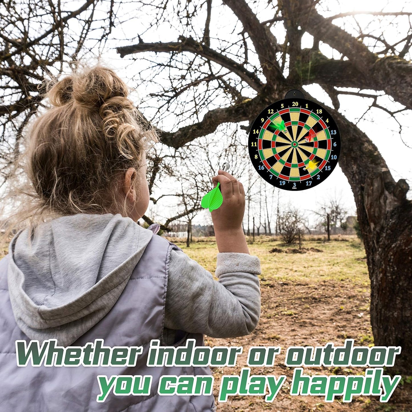 Dart Board - 12pcs Magnetic Darts - Excellent Indoor Game and Party Games - Gifts for 5 6 7 8 9 10 11 12 Year Old Boy Kids