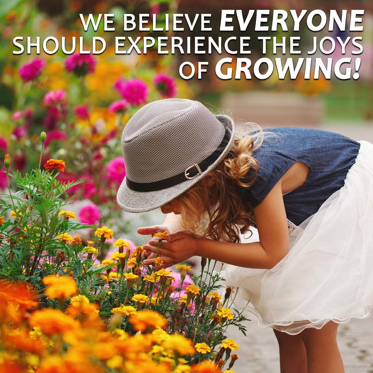Flower Garden Seed Collection - 12 Varieties of Flower Seeds for Planting, ~6,000 Seeds - Includes Zinnia, Marigold, Poppy, Cosmos, Sunflower, Painted Daisy, Nasturtium, Lavender, Calendula & More