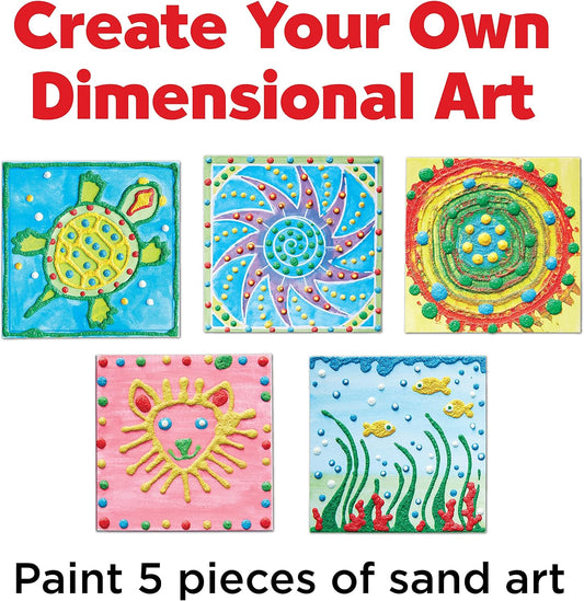 Faber-Castell 3D Sand Painting Kit for Kids: Create 5 Sand Art Pictures, DIY Arts and Crafts for Kids, Art Projects and Gifts for Girls and Boys (Ages 6+)