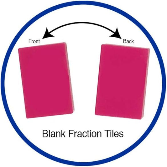 Fraction Tiles Without Tray: Blank Set of 51