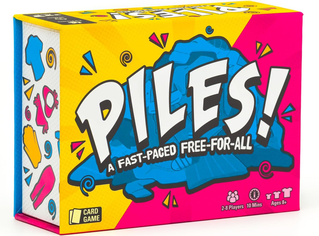 Lost Boy Entertainment Piles – Card Games – Family Games – for Kids 8 and Up – for Adults – Family Game Night – Travel & Memo