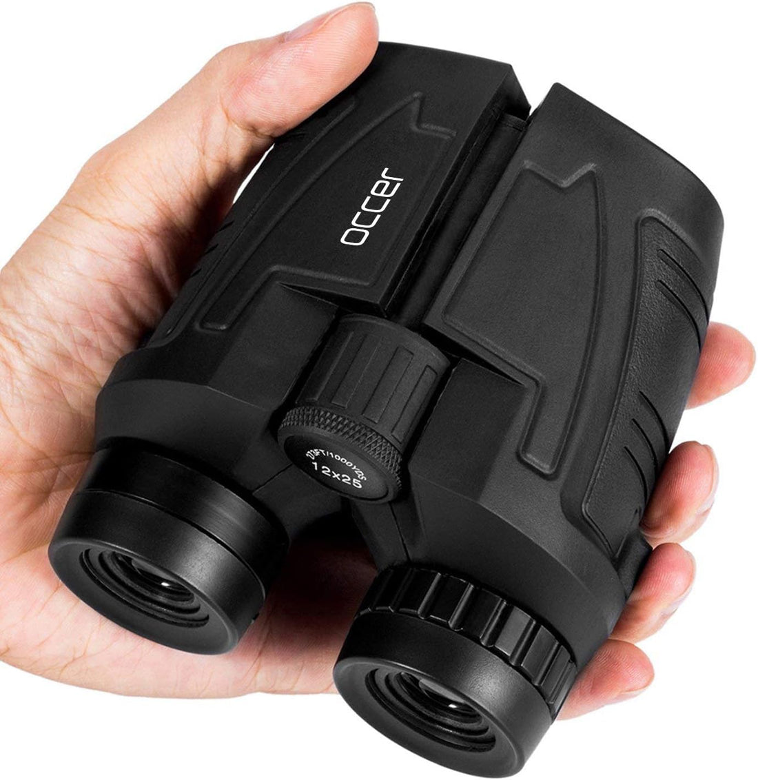 Occer 12x25 Compact Binoculars for Adults and Kids, Large Eyepiece Waterproof Binocular with Low Light Vision,High Powered Ea