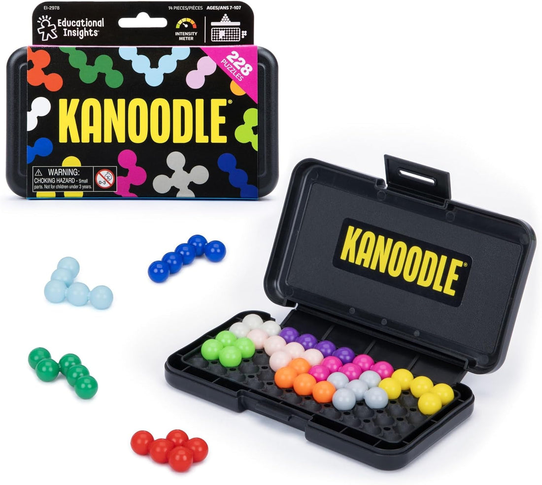 Educational Insights Kanoodle - 3D Brain Teaser Puzzles for Kids, Spatial Puzzle Games for Adults, Teens and Kids, Problem So
