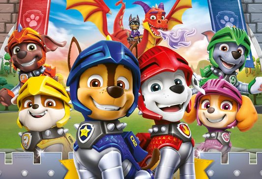 Paw Patrol Knights & Dragons 35 Piece Jigsaw Puzzle for Kids Age 3 Years Up - Educational Toddler Toys, 26,4 x 18,1 x 0,2 cm