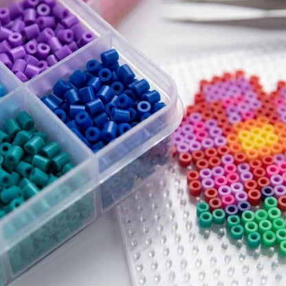 2.6mm Mini Fuse Beads Kit, 28000 Pcs Set in 48 Colors, Including Pegboards, Tweezers, Ironing Paper, Baking Cloth, Bead Pen Creative Arts & Crafts Gift for Kids 8+ & Adults