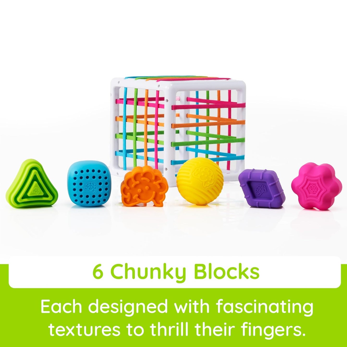InnyBin Shape Learning Toys, Sensory Toys for Babies and Toddlers, Baby Toys Ages 10 Months+