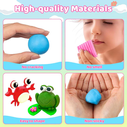 Pop Beads 700+ Pcs Arts and Crafts for Kids 4-6 and Polymer Clay for Kids