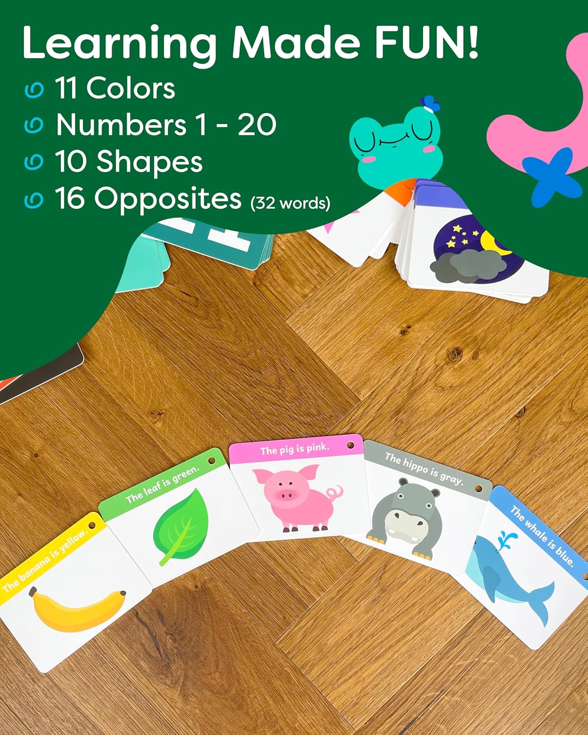 Alphabet Flash Cards - Thick ABC Flash Cards for Kids Ages 3-6 - Lowercase & Uppercase Letter Recognition Learning Game
