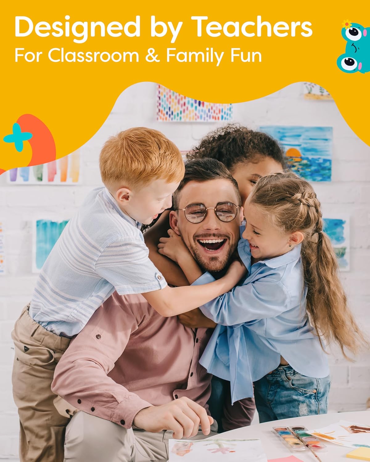 Alphabet Flash Cards - Thick ABC Flash Cards for Kids Ages 3-6 - Lowercase & Uppercase Letter Recognition Learning Game