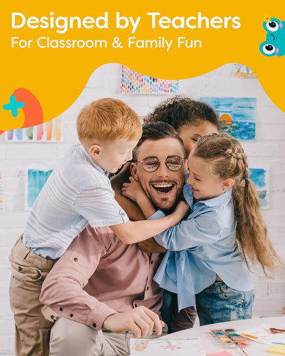 Alphabet Flash Cards - Thick ABC Flash Cards for Kids Ages 3-6 - Lowercase & Uppercase Letter Recognition Learning Game