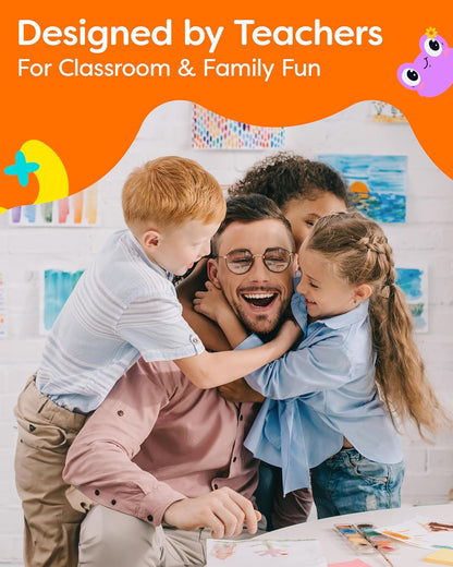 Alphabet Flash Cards - Thick ABC Flash Cards for Kids Ages 3-6 - Lowercase & Uppercase Letter Recognition Learning Game