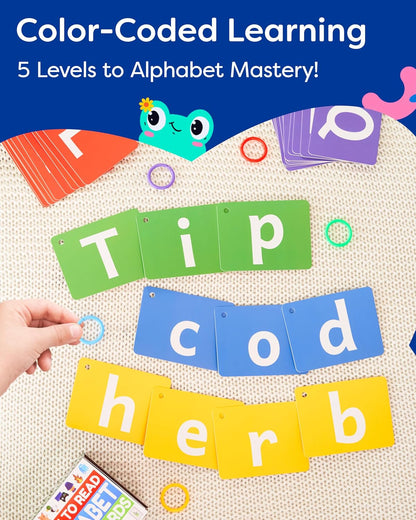 Alphabet Flash Cards - Thick ABC Flash Cards for Kids Ages 3-6 - Lowercase & Uppercase Letter Recognition Learning Game