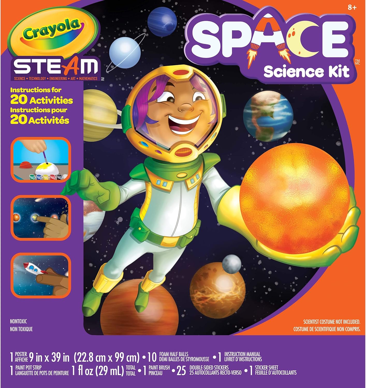 Solar System Science Kit, Educational Toy, Gift for Kids, Ages 7, 8, 9, 10