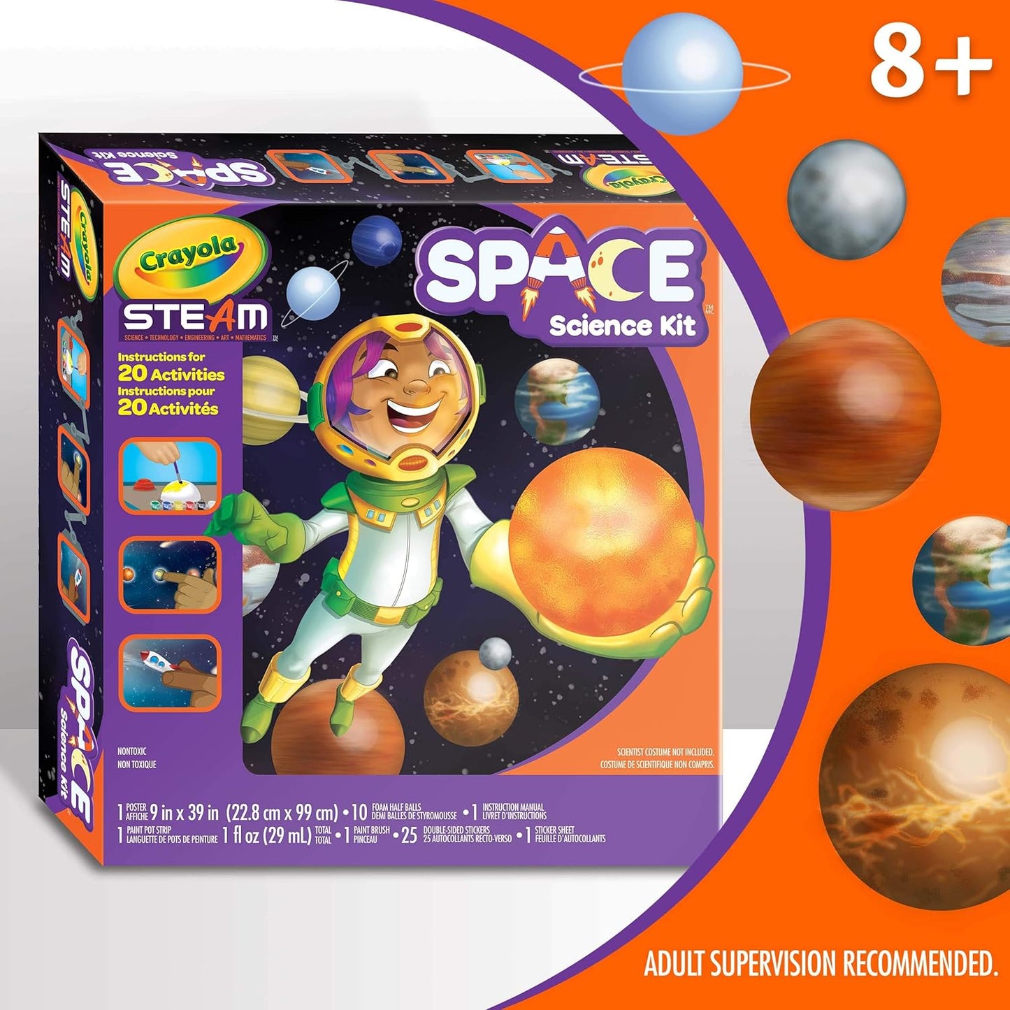 Solar System Science Kit, Educational Toy, Gift for Kids, Ages 7, 8, 9, 10